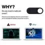 Laptop Webcam Cover Slide, Ultra Thin Round Hole Laptop Camera Cover Slide Blocker for Computer MacBook Pro iMac PC Tablet Notebook Surface Pro Echo Show Camera, Not Support Cell Phone