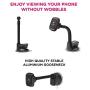 iPhone Cell Phone Holder Mount for Car - Magnetic w/Super Stick Suction Cup for Dashboard or Windshield - Magnets for All Cellphone Models iPhone X 8 7 6 6S Galaxy S7 S8 Edge Google Pixel HTC One