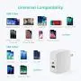 USB C Charger RAVPower 61W PD 3.0 Wall Charger Power Delivery Type C Fast Charger 2 Port Portable Charger for MacBook Pro Dell XPS iPad Pro iPhone 11 Pro Max Pixel 2 XL 3XL Galaxy S10 Nintendo Switch USB C Charger RAVPower 61W PD 3.0 Wall Charger Power Delivery Type C Fast Charger 2 Port Portable Charger for MacBook Pro Dell XPS iPad Pro iPhone 11 Pro Max Pixel 2 XL 3XL Galaxy S10 Nintendo Switch