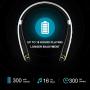Bluetooth Headphones, BEARTWO Upgraded Foldable Wireless Neckband Headset with Retractable Earbuds, Noise Cancelling Stereo Earphones with Mic for Workout, Running, Driving (with Carry Case) (White)