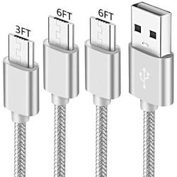 Charging Charger Cord for Samsung Galaxy J3 J5 J7 Star Prime V 2017 2018,J3 Luna Pro Achieve Emerge Eclipse Mission J3V,J7 Sky Pro Neo Refine Perx J7V,Micro USB Fast Charge Power Phone Cable 3-6-6 FT