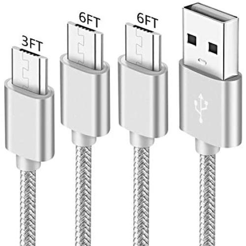 Charging Charger Cord for Samsung Galaxy J3 J5 J7 Star Prime V 2017 2018,J3 Luna Pro Achieve Emerge Eclipse Mission J3V,J7 Sky Pro Neo Refine Perx J7V,Micro USB Fast Charge Power Phone Cable 3-6-6 FT