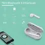 Wireless Earbuds, Goojodoq Bluetooth 5.0 Earbuds-Wireless Earphones with Smart Touch, Dual-Mic, Auto-Pair, 3D Stereo, Sweatproof Mini Sports Earbuds Compatible with Hi-Fi Sound for Android and iPhone