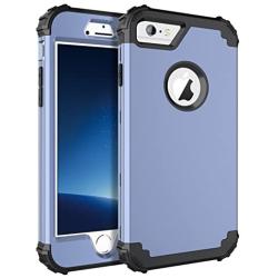 BENTOBEN iPhone 6 Case, iPhone 6S Case, Hybrid Hard PC Soft Rubber Heavy Duty Rugged Bumper Shockproof Anti Slip Cover Full Body Protective Case for iPhone 6/6S, Coral Blue