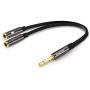 Kingtop 3.5mm Combo Audio Adapter Cable for PS4,Xbox One S,Tablet,Mobile Phone,PC Gaming Headsets and New Version Laptop
