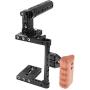 CAMVATE DSLR Camera Cage Top Handle Wood Grip for Canon Nikon Sony Panasonnic