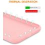 DTTO iPhone 11 Case, [Romance Series] Full Covered Shockproof Silicone Cover [Enhanced Camera and Screen Protection] with Honeycomb Grid Pattern Cushion for Apple iPhone 11 6.1” 2019, Crystal Pink