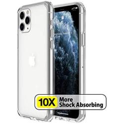 Just Mobile TENC Air 2019 Clear Slim Bumper Case, Shock-Proof Cushion Corners, Hard Shell Soft Frame Composite, Air Gap No Moire, Scratch Proof, iPhone XR, Crystal Clear (PC-561CC)
