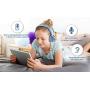 eKids Disney Frozen 2 Wireless Bluetooth Portable Kids Headphones with Microphone, Anna & Elsa Volume Reduced to Protect Hearing Stream Disney Plus, Adjustable Kids Headband for School Home Travel
