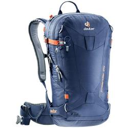 Deuter Freerider Polyamide, Polyester Blue Backpack (Polyamide, Polyester, Blue, Pattern, Men, Hydration System Compartment, Wet Pocket, Skis, Snowboard)