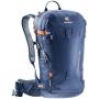 Deuter Freerider Polyamide, Polyester Blue Backpack (Polyamide, Polyester, Blue, Pattern, Men, Hydration System Compartment, Wet Pocket, Skis, Snowboard)