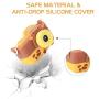 ROOCHL Kids Camera for Girls Gifts HD 2.0 Inches Screen Kids Video Camera Anti-Drop Children Selfie Toy Camera Mini Cartoon Child Camcorder for 3-14-Year-Old with Soft Silicone Case (Orange-Yellow)