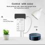 Smart Plug, USB Wall Charger, AHRISE WiFi Surge Protector with 4 USB Ports(4.8A/24W Total), 6-Outlet Extender(3 Smart Outlets), Compatible with Alexa Google Assistant for Voice Control