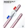 Stylus Pen LIBERRWAY Disc Stylus Fiber Stylus with Magnetically Attached Cap, Fits for Universal Touch Screens, Rosegold