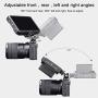 Mini Hot Shoe Stand Monitor Mount, Camera Monitor Holder Adapter 180° Upper Rotation 360° for DSLR, Microphone, DSLR Field Monitor Video Light Flash Light Atomos