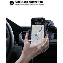 Dashboard Car Phone Mount - Lamicall Dash Mount Cell Phone Holder Stand for Car with Strong Suction Cup, Compatible with iPhone 11 Pro Xs Max XR X 8 7 6 Plus, 4-6.5 Phones