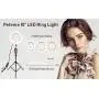 10’’ LED Ring Light with Stand and Phone Holder, Peteme Selfie Halo Light for Photography/Makeup/Vlogging/Live Streaming, Compatible with Phones and Cameras 10’’ LED Ring Light with Stand and Phone Holder, Peteme Selfie Halo Light for Photography/Makeup/Vlogging/Live Streaming, Compatible with Phones and Cameras