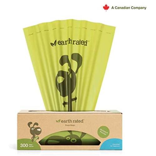 Earth Rated Dog Poop Bags, Dog Waste Bags on a Large Single Roll, Grab and Go, Guaranteed Leak-Proof, Great for Backyard Pickups, Each Poop Bag Measures 8 x 13 Inches