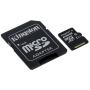 Kingston 256GB SDXC Micro Canvas Select Memory Card and Adapter Works with Samsung Galaxy A10, A20, A70 Cell Phone (SDCS/256GB) Bundle with 1 Everything But Stromboli MicroSD and SD Card Reader