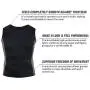 Roseate Mens Body Shaper Hot Sweat Workout Tank Top Slimming Sauna Vest Neoprene Compression Thermal Shirt