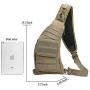 Aopuop Sling Bag Canvas Chest Shoulder Backpack Riding Crossbody Bags for Men and Women