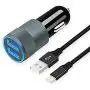 USB Car Charger Adapter, 4.8A/24W Dual Ports Fast Charging, Compatible for Apple iPhone 11 Pro Max/11 Pro/11/XS MAX/XS/XR/X/SE 2020/8 Plus/8/7 Plus/7/6s/6/iPad Air/Mini, with 3.3FT Cloth Braided Cable USB Car Charger Adapter, 4.8A/24W Dual Ports Fast Charging, Compatible for Apple iPhone 11 Pro Max/11 Pro/11/XS MAX/XS/XR/X/SE 2020/8 Plus/8/7 Plus/7/6s/6/iPad Air/Mini, with 3.3FT Cloth Braided Cable