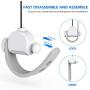 [Pro Version] KIWI design VR Cable Management, Retractable Ceiling Pulley System for HTC Vive/HTC Vive Pro/Oculus Rift S/PS VR/Microsoft MR/Samsung Odyssey VR Accessories (White, 3 Pack)