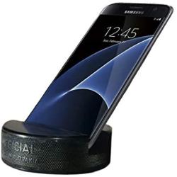 PUCKUPS - The Original Indestructible Hockey Puck Cell Phone Stand - The Best Universal Smartphone Stand. Compatible for All iPhone/Samsung/Google/LG Smartphones. Made from a Real Hockey Puck (1 Pack)