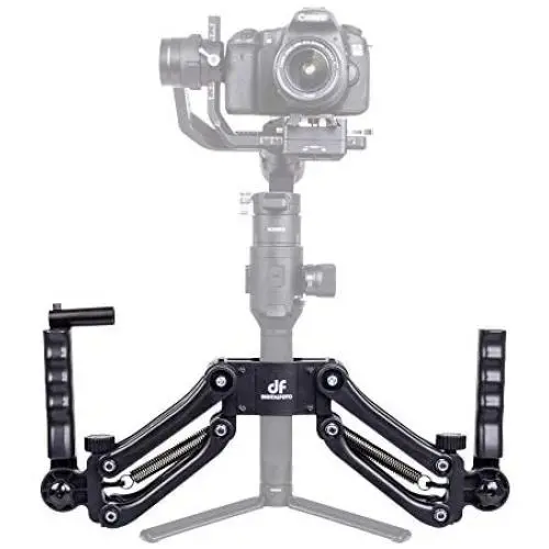 DIGITALFOTO DH04 4th Z Axis Damping Spring Dual Handle Grip Bracket Compatible for DJI Ronin S, Zhiyun Crane 2/Plus/V2, Moza Air 2, DJI Smartphone Gimbal OSMO 2 3 Axis Gimbal Setup