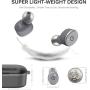 TOZO T10 Bluetooth 5.0 Wireless Earbuds with Wireless Charging Case IPX8 Waterproof TWS Stereo Headphones in Ear Built in Mic Headset Premium Sound with Deep Bass for Sport Gray(Renewed)