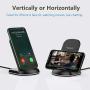 Yootech Wireless Charger,[2 Pack] 10W Max Qi-Certified Wireless Charging Stand, Compatible with iPhone SE 2020/11/11 Pro/11 Pro Max/Xs MAX/XR/XS/X/8,Galaxy S20/Note 10/S10 Plus(No AC Adapter)