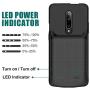 NEWDERY OnePlus 7 Pro Battery Case, 4700mAh Slim Extended Charger Case with TPU Raised Bezels, Rechargeable Charging Case Compatible OnePlus 7 Pro Smartphone 2019 Release