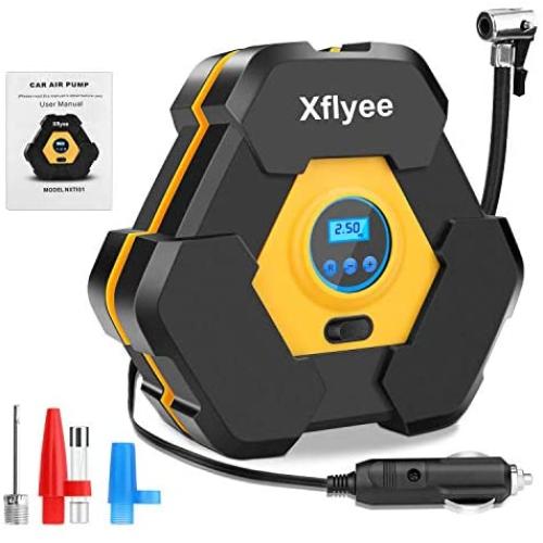 Air Compressor Tire Inflator, DC Air Pump for Cars, Auto Digital Tire Inflator with Gauge, 12V 150 PSI, Portable Car Tires Pump with LED Light for Cars/Motorcycle/Bicycle Tires and Other Inflatables Air Compressor Tire Inflator, DC Air Pump for Cars, Auto Digital Tire Inflator with Gauge, 12V 150 PSI, Portable Car Tires Pump with LED Light for Cars/Motorcycle/Bicycle Tires and Other Inflatables