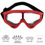 LJDJ Safety Goggles - Pack of 2 - Glasses Adjustable Outdoor Sports Dust-Proof Protection Eyewear Perfect for Foam Game Gun and Blaster (Red + Blue)