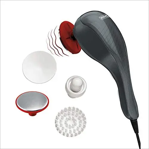 Wahl Heat Therapy Therapeutic Body Massager - Handheld Therapy with Two Speeds of Intensity to Relieve Pain in the Back, Neck, Shoulders, Muscles, Legs, & Sports - Model 4196-1201 Wahl Heat Therapy Therapeutic Body Massager - Handheld Therapy with Two Speeds of Intensity to Relieve Pain in the Back, Neck, Shoulders, Muscles, Legs, & Sports - Model 4196-1201