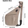 WATERFLY Sling Bag Lightweight Casual Daypack Chest Shoulder Bag for Men Boy