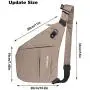 WATERFLY Sling Bag Lightweight Casual Daypack Chest Shoulder Bag for Men Boy
