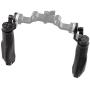 CAMVATE Aluminum Rosette Leather Handle Grip for Rosette Standard Accessory One Pair(Black,M6 Thread,31.8 mm)