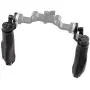 CAMVATE Aluminum Rosette Leather Handle Grip for Rosette Standard Accessory One Pair(Black,M6 Thread,31.8 mm)