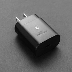 USB C Super Fast Charging PD 25W Wall Charger for Samsung Galaxy Note 20 Ultra Note10 / 10+ / S20 Ultra / S20 plus / S20 5G and S10 Lite / Note 10 Lite / 2018 iPad Pro 11/12.9 Type C to Type C Cable