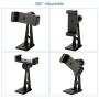 Ulanzi ST-04 Aluminum Smartphone Tripod Mount Adapter Vertical Video Bracket Cell Phone Clip 360 Degree Smartphone Video Tripod Clamp for iPhone Xs Xs Max XR 8 Android Instagram IGTV Livestreaming