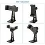 Ulanzi ST-04 Aluminum Smartphone Tripod Mount Adapter Vertical Video Bracket Cell Phone Clip 360 Degree Smartphone Video Tripod Clamp for iPhone Xs Xs Max XR 8 Android Instagram IGTV Livestreaming