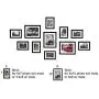 WOOD MEETS COLOR 5x7 8x10 Gallery Wall Picture Frames Set with Hanging Template, 11 Pcs Collage Photo Frames with Photo Mats,Black WOOD MEETS COLOR 5x7 8x10 Gallery Wall Picture Frames Set with Hanging Template, 11 Pcs Collage Photo Frames with Photo Mats,Black
