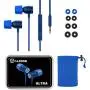 Wired Earbuds - LUDOS Ultra in Ear Headphones with Microphone, Earphones with Mic and Volume Control, Memory Foam, Reinforced Cable, Bass Compatible with iPhone, Apple, iPad, Computer, Laptop, PC