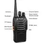 Arcshell Rechargeable Long Range Two-Way Radios with Earpiece 4 Pack UHF 400-470Mhz Walkie Talkies Li-ion Battery and Charger Included