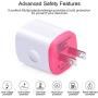 USB Charger Wall Plug, Phone Charger Box, AndHot 5-Pack Home Travel 2.1Amp Dual Port USB Wall Charger Quick Charging Block Cube Brick Compatible with iPhone 8 7 6S, iPad, Samsung, Android Phone,Kindle