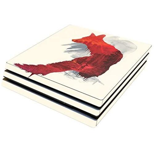MightySkins Skin Compatible with Sony PS4 Pro Console - Fox Blood | Protective, Durable, and Unique Vinyl Decal wrap Cover | Easy to Apply, Remove, and Change Styles | Made in The USA