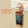Bondi Silicon Flexible Cell Phone Holder, (Orange)