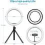 LED Ring Light 10" with Tripod Stand & Phone Holder,Selfie Ring Light Dimmable Makeup Ring Light for YouTube Video, Photography, Shooting with 3 Light Modes & 10 Brightness Level LED Ring Light 10" with Tripod Stand & Phone Holder,Selfie Ring Light Dimmable Makeup Ring Light for YouTube Video, Photography, Shooting with 3 Light Modes & 10 Brightness Level