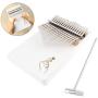OriGlam 17 Keys Thumb Piano Finger Piano Hand Piano, Wood Finger Piano with Tuning Hammer & Protect Bag, Easy to Learn for Kids Adult Beginners